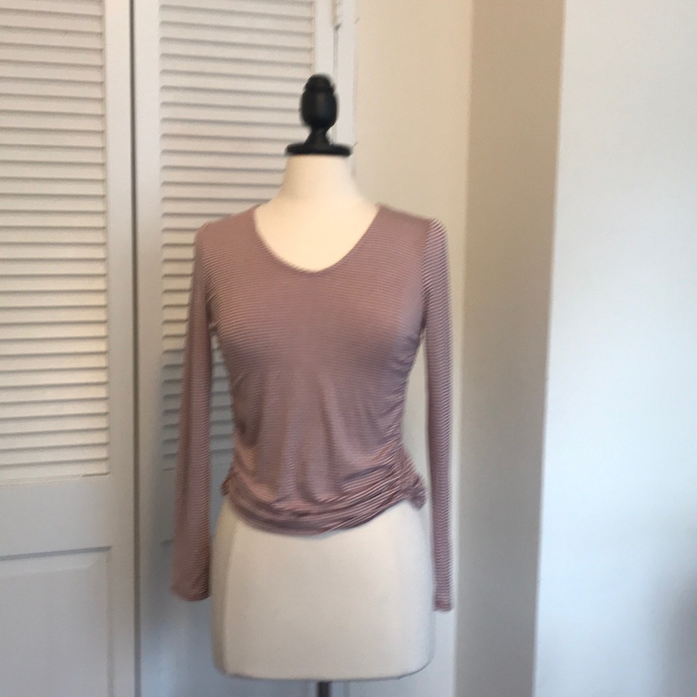 Pink Rose long sleeve Tee NWOT